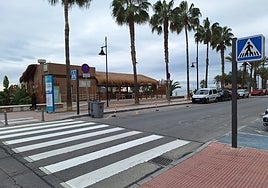 One of the new 'smart' crossings in Torremolinos.