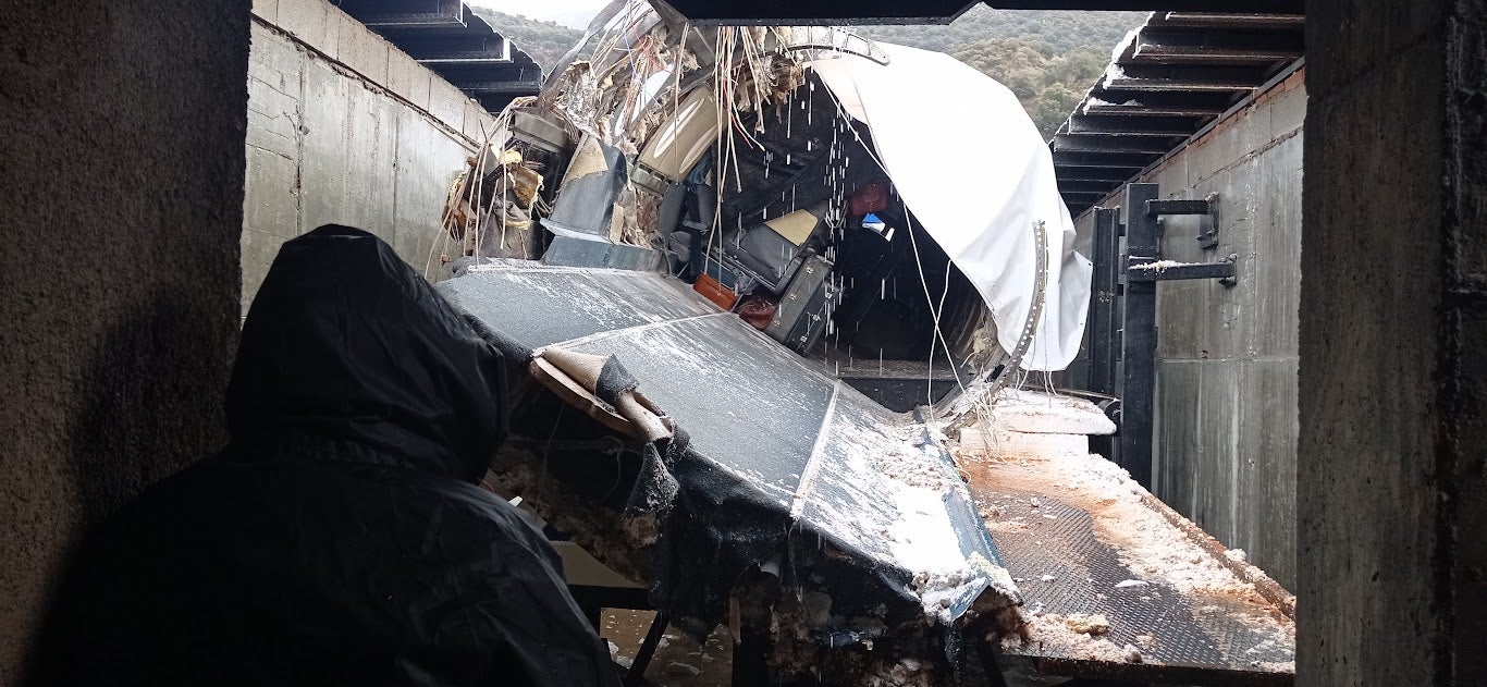 This is how an olive grove was transformed into a film set when the Oscar award contender Society Of The Snow was shot in Spain's Sierra Nevada