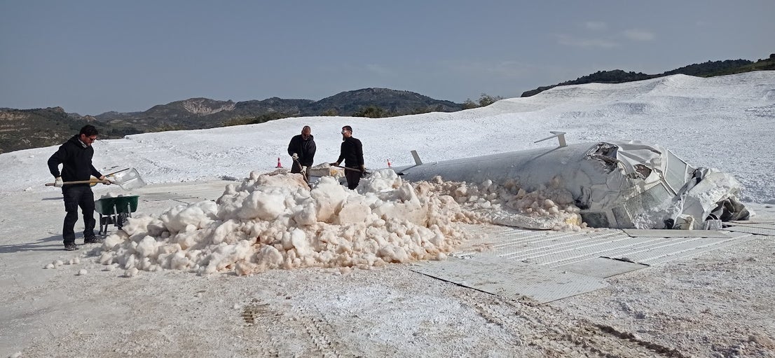 This is how an olive grove was transformed into a film set when the Oscar award contender Society Of The Snow was shot in Spain's Sierra Nevada