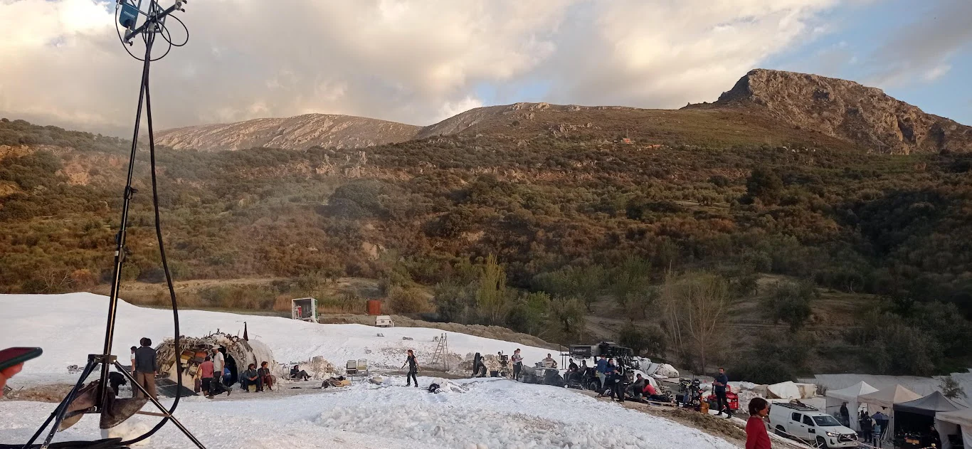 This is how an olive grove was transformed into a film set when the Oscar award contender Society Of The Snow was shot in Spain&#039;s Sierra Nevada