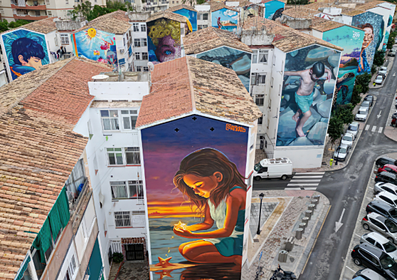 The Magic of Dreams mural by Sevillian artist Kato.