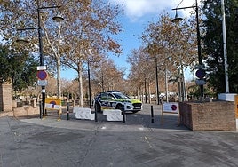 Signage installed by the Local Police at the entrance to the car park.