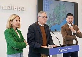Nieves Atencia, Francisco Salado and Cristóbal Ortega.