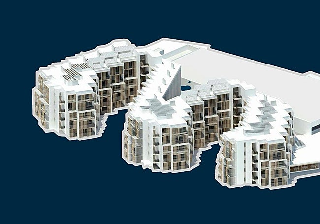 Plan of the layout of the new complex in Torremolinos.