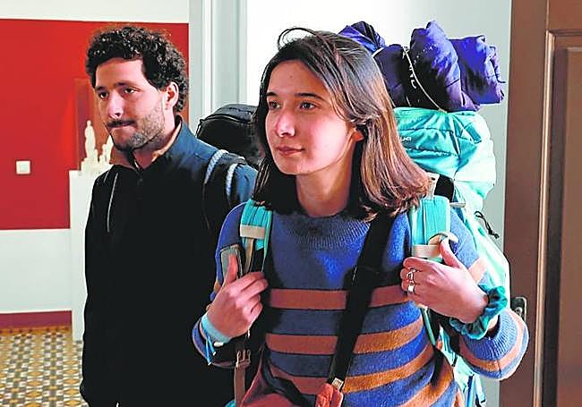 Joséphine Corre arrived with her partner, Louis Vié.