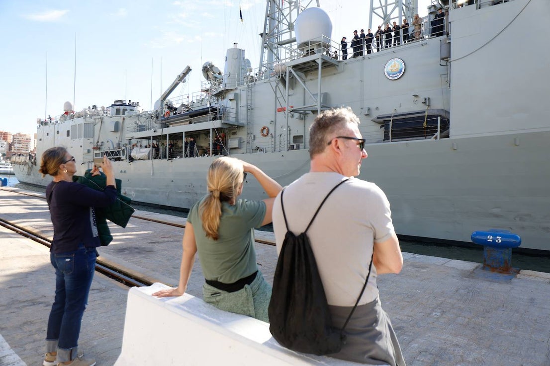 Spanish Navy warships in Malaga