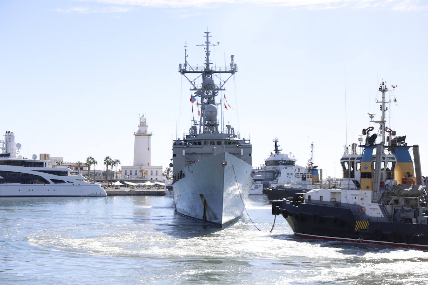 Spanish Navy warships in Malaga