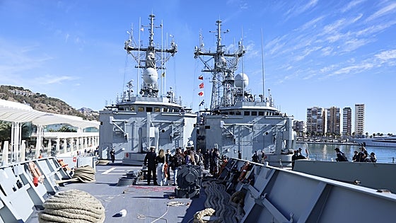 Visiting times for the Spanish Navy warships in Malaga port