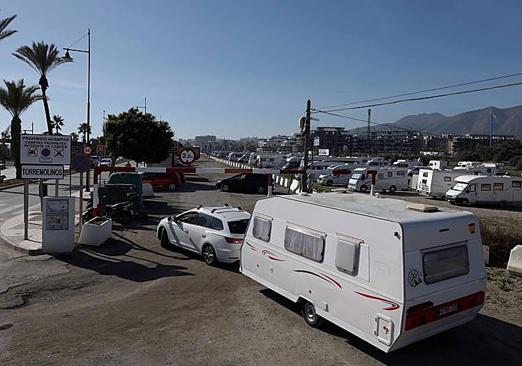 Caravans in Los Álamos, Torremolinos.