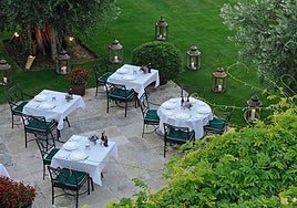 Part of the garden at Finca Cortesín, Casares.