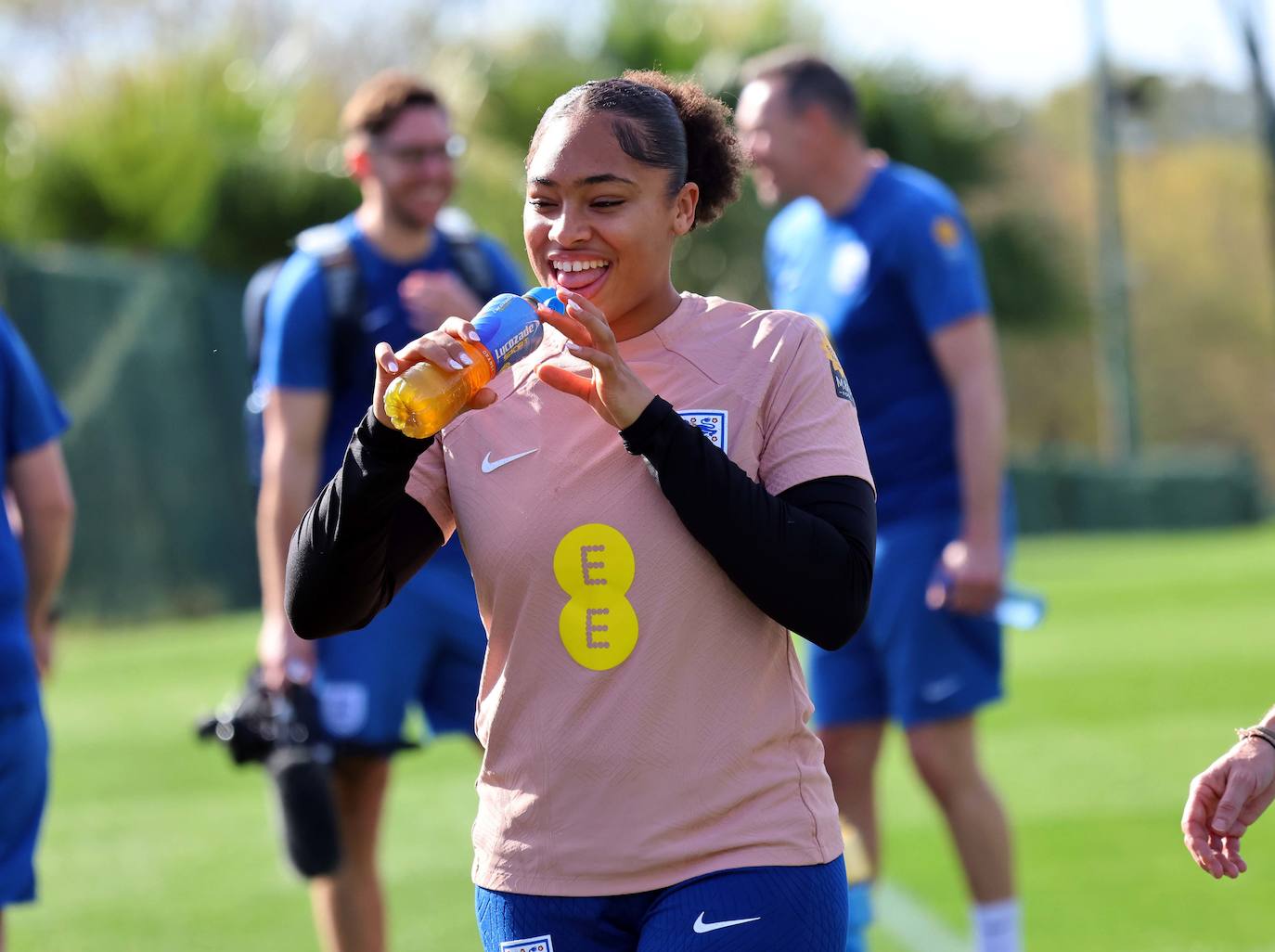 Lionesses train in Marbella - in pictures