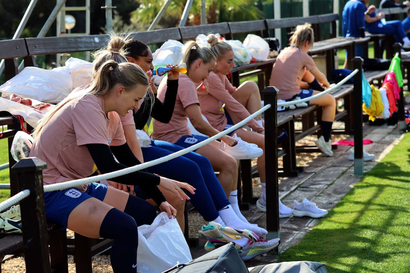 Lionesses train in Marbella - in pictures
