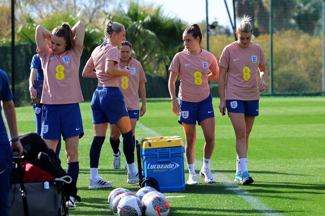 Lionesses train in Marbella - in pictures
