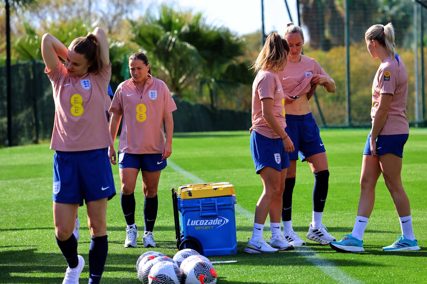 Lionesses train in Marbella - in pictures