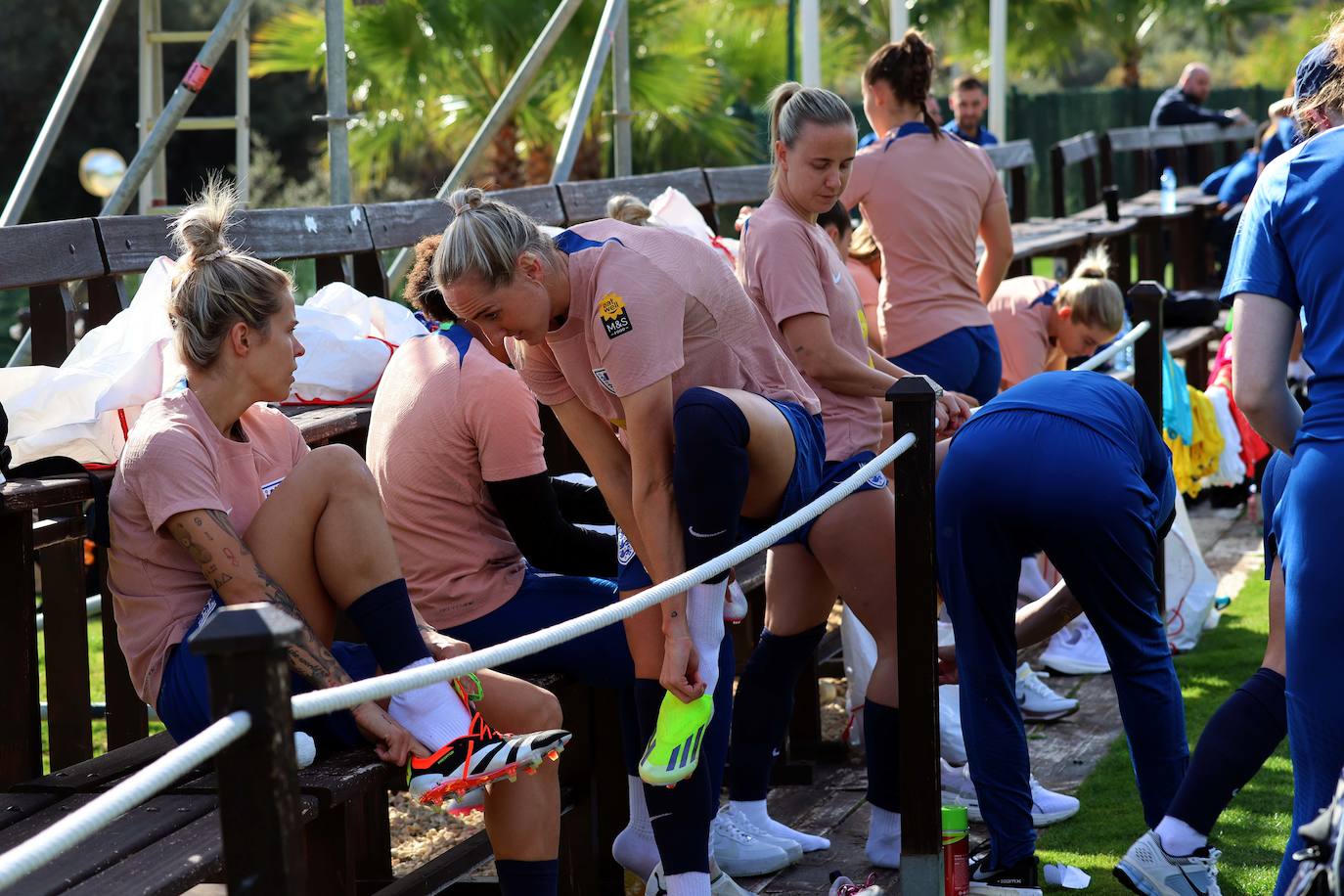 Lionesses train in Marbella - in pictures