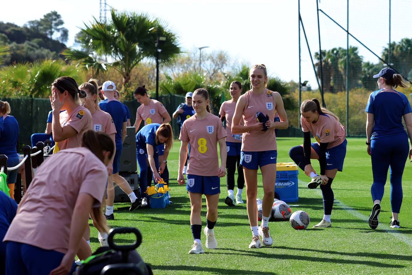 Lionesses train in Marbella - in pictures