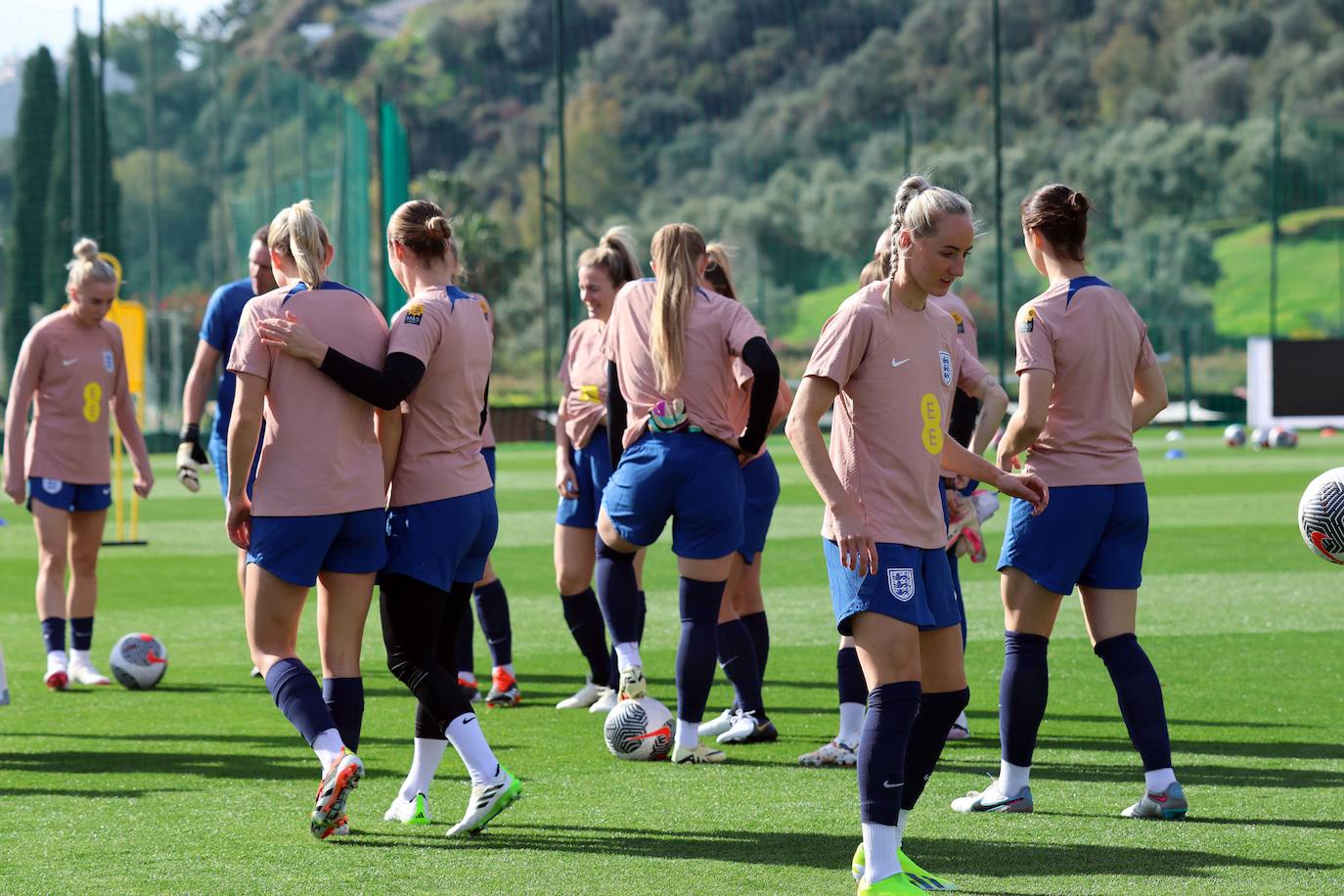 Lionesses train in Marbella - in pictures