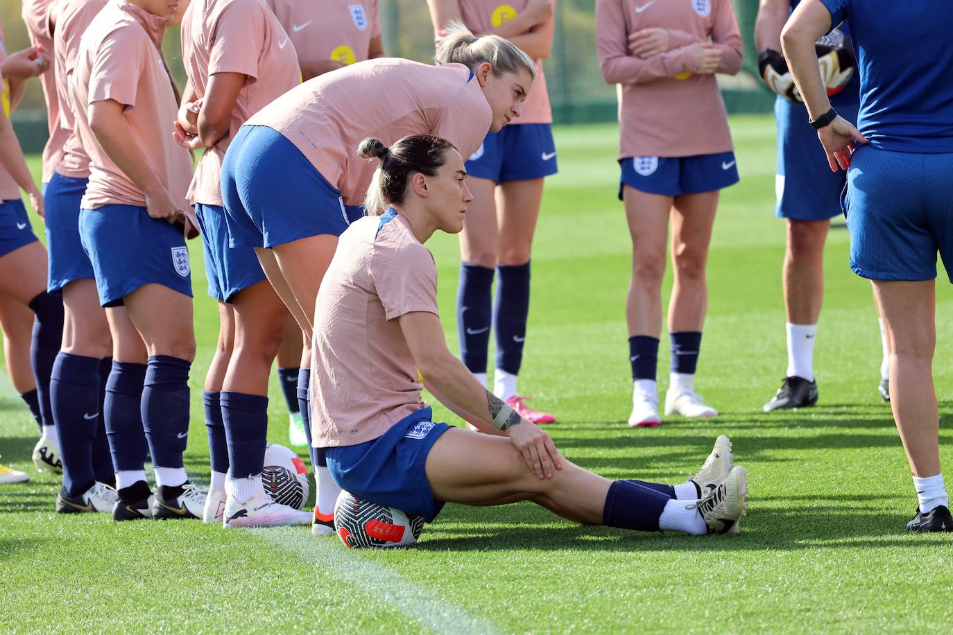 Lionesses train in Marbella - in pictures