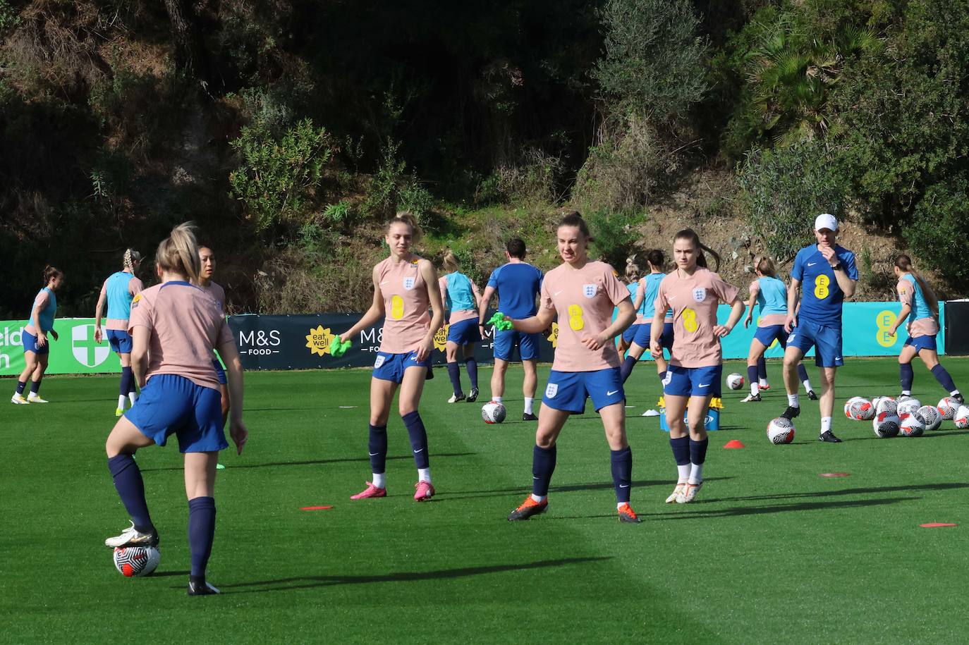 Lionesses train in Marbella - in pictures