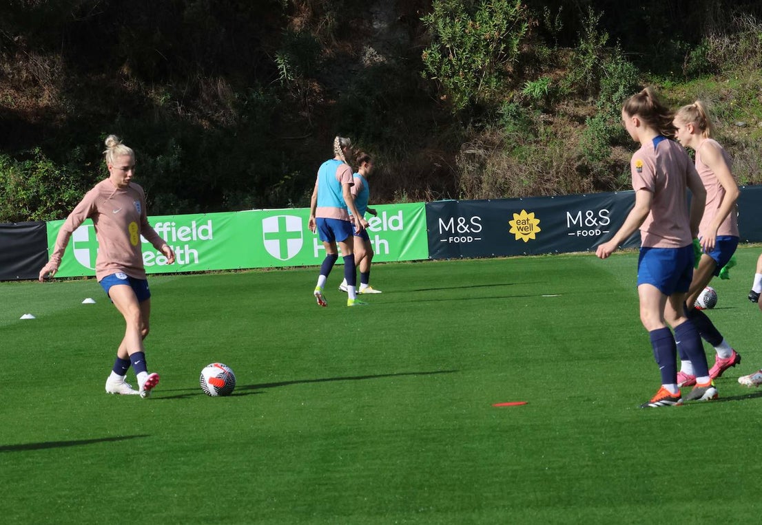 Lionesses train in Marbella - in pictures