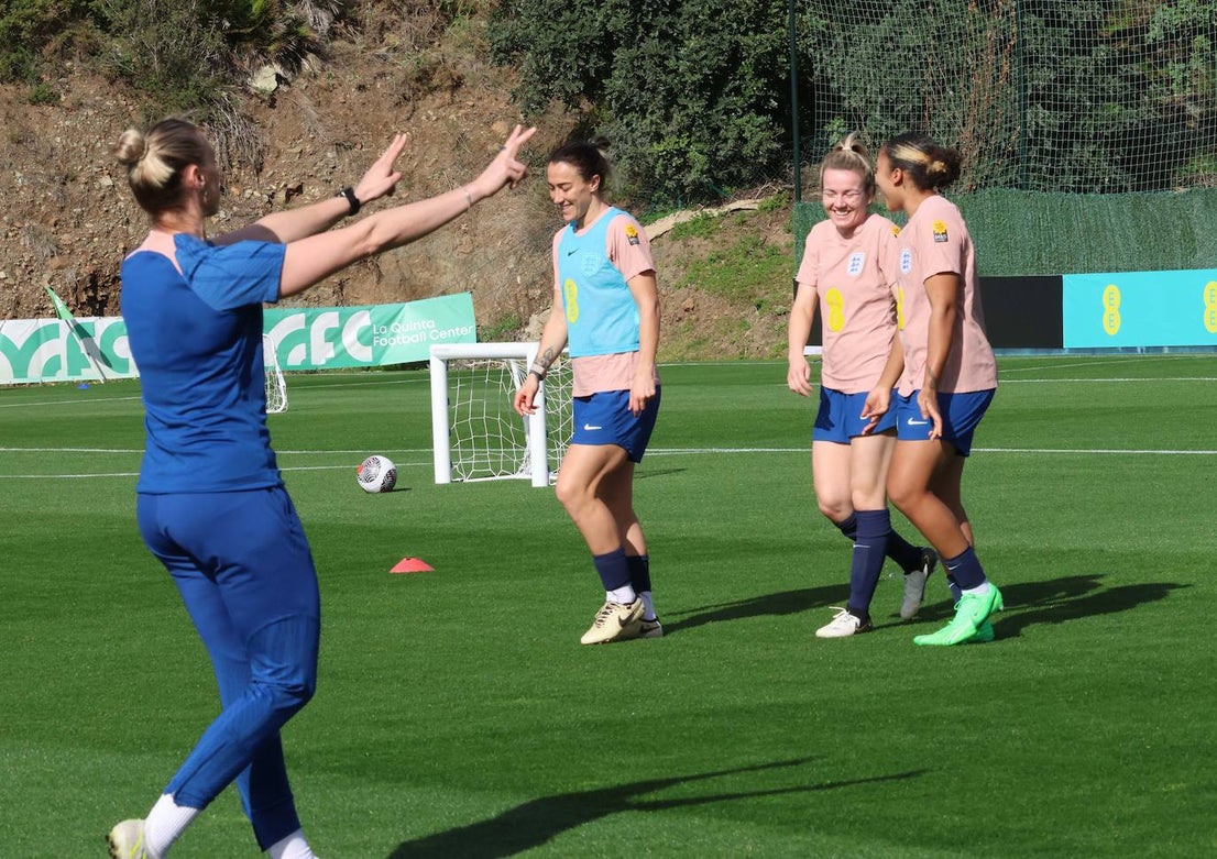 Lionesses train in Marbella - in pictures
