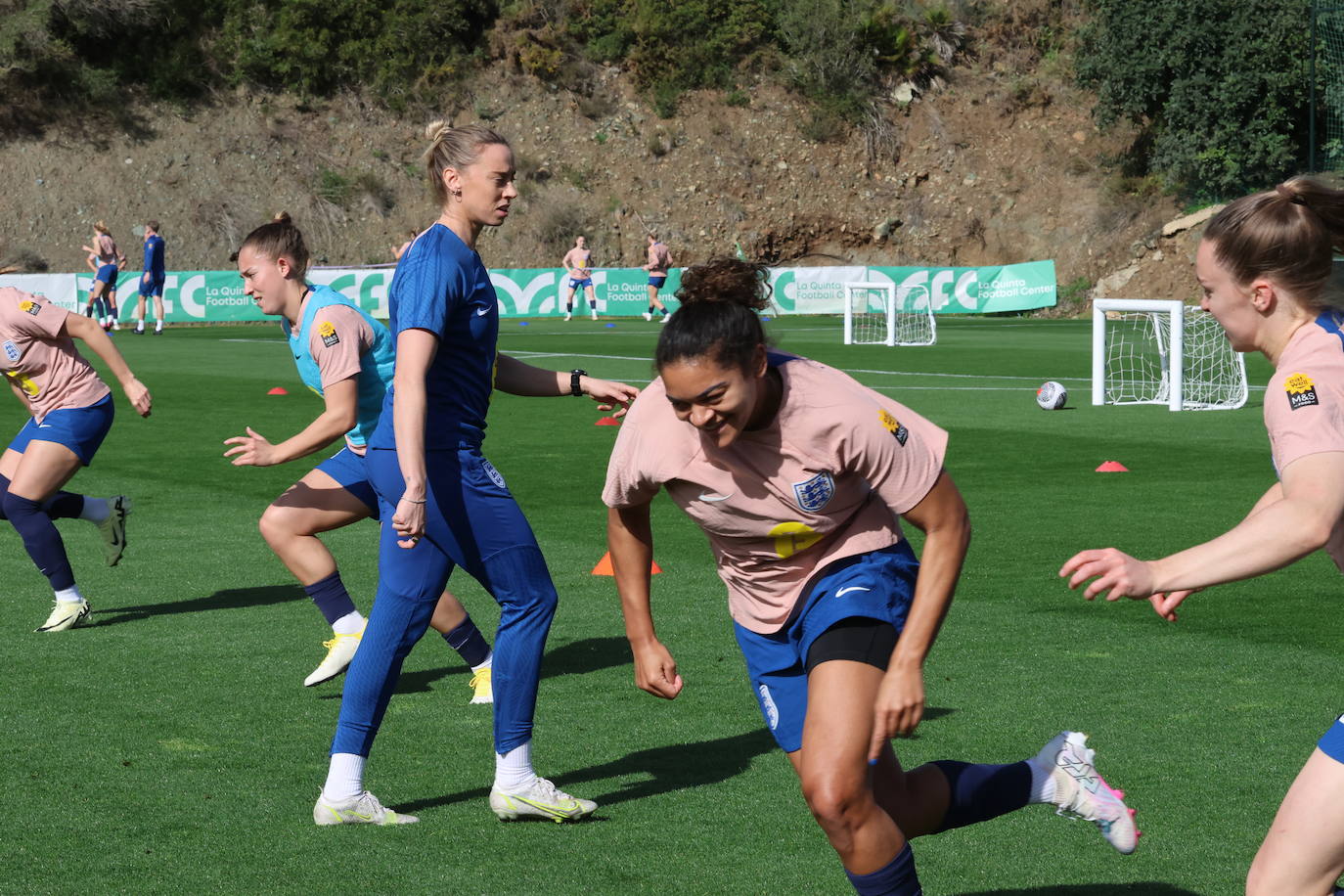 Lionesses train in Marbella - in pictures