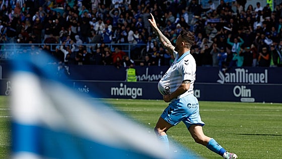 Dioni penalty seals valuable win for Malaga CF against promotion rivals