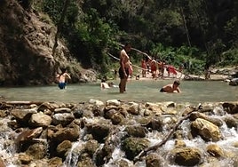 Nerja's Río Chíllar is a popular destination in summer among locals and tourists alike.