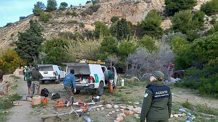Police break up illegal ‘nomad land’ on Costa del Sol