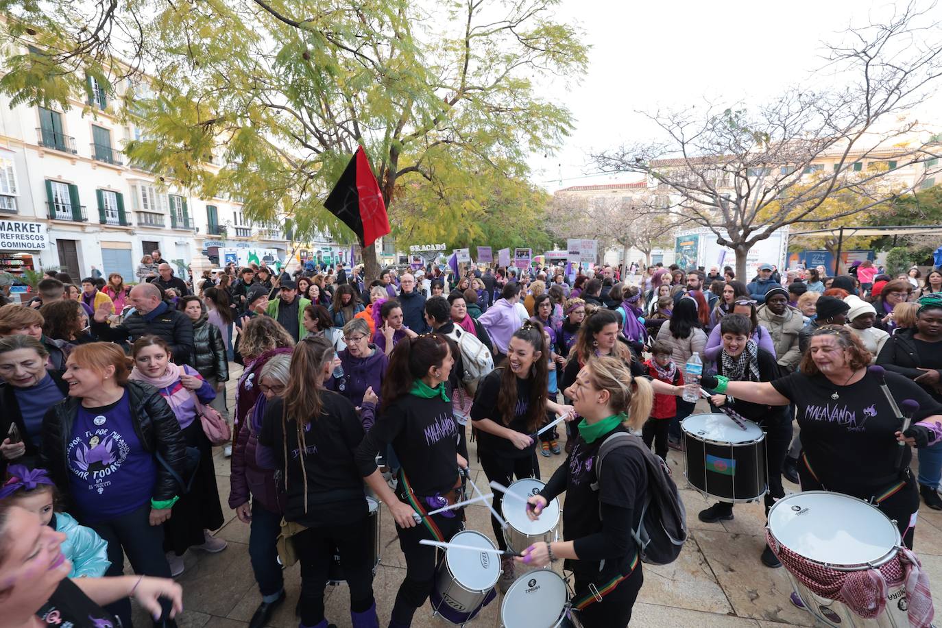 Thousands join massive women's day march in Malaga