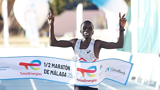 Geoffrey Toroitich, winner of the Malaga Half Marathon for the second year on the trot