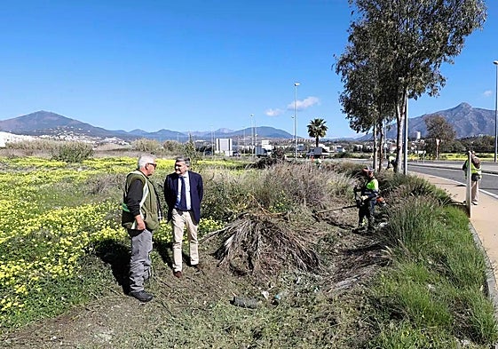Deputy mayor of Marbella, Javier García, visited the section on Monday.