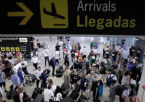 Arrivals area at Malaga Airport (file image).
