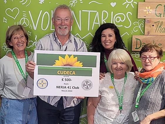 41 Club Nerja presents bumper charity cheque to Cudeca