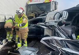 Multiple crash on the AP-7 in Castellón due to fog.