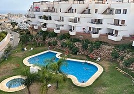 A community swimming pool in Nerja.