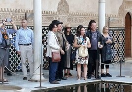 Bono during his visit to the Alhambra in September 2018.