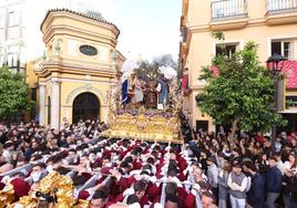 The Rescate brotherhood in Malaga made its way through the streets on Tuesday.
