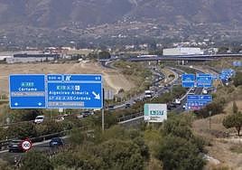 Archive image of the A-357, with the CTM in the background.