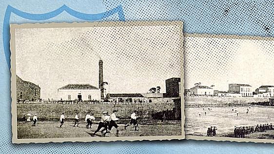 Images of a match held on 20 April 1904, originally published in the magazine Arte y Sport.