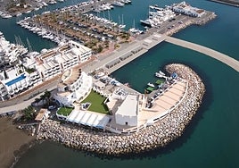 Virtual image of the new port with the proposed new dock.