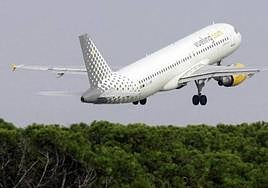 One of the aircraft in the fleet of Spanish low-cost carrier Vueling.