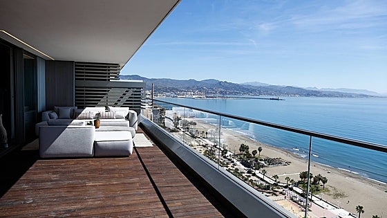 Take a peek inside as eye-watering price of two 'jewel in the crown' sea-facing penthouses in Malaga city is revealed