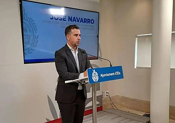 Councillor José Navarro in the town hall