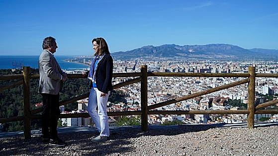 This is the breathtaking view of Malaga from the new forest viewpoint at Las Antenas