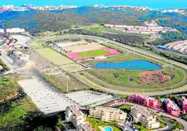 Aerial view of the troubled Mijas Hipódromo racecourse.