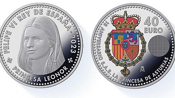 Limited edition 40-euro coins marking tenth anniversary of the proclamation King Felipe VI set to be released in Spain