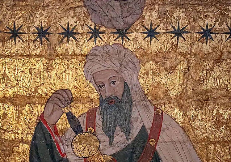 The paintings attract the attention of tourists.