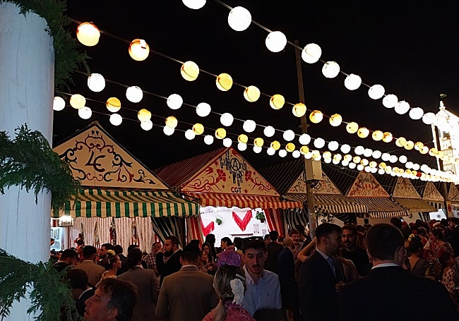 Revellers enjoy the late hours.