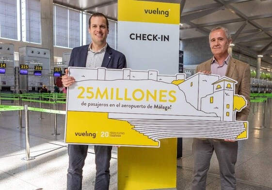 Vueling celebrates the arrival of its 25 millionth passenger in its 19 years of operation.